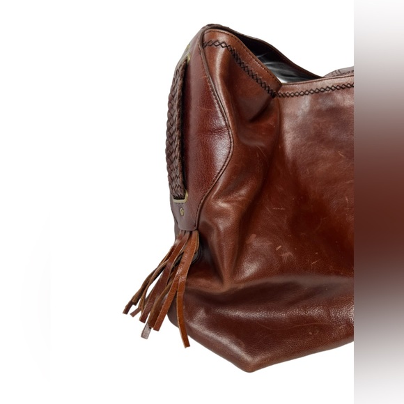 Cole Haan Sierra SP06 leather hobo handbag fringe - Picture 3 of 14